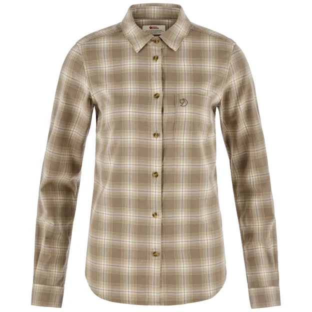 Övik Flannel Shirt W Dark Navy XXS Main image
