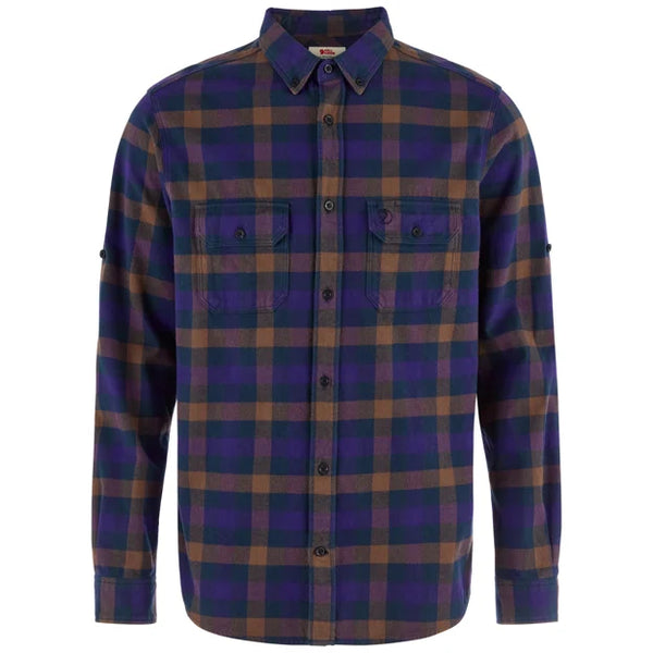 Skog Relaxed Shirt M Autumn Leaf-Wood Brown XS