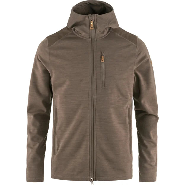 Keb Fleece Hoodie M Buckwheat Brown XS