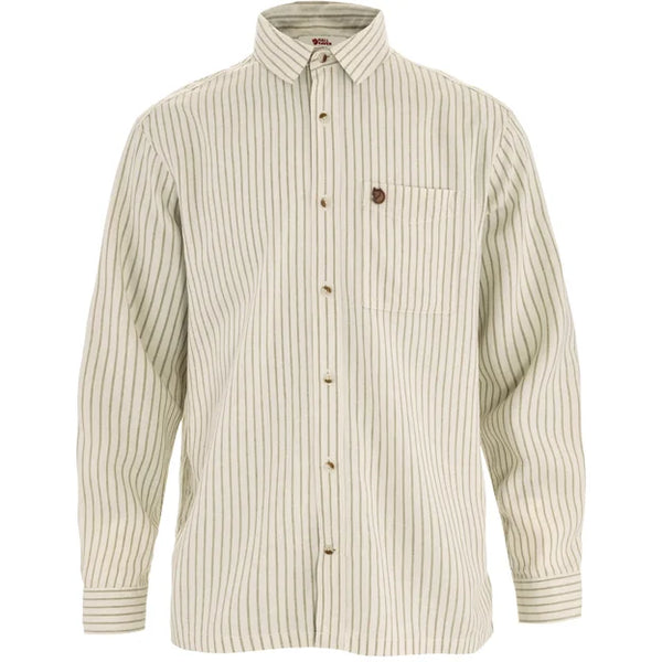 Övik Relaxed Hemp Shirt LS M Chalk White-Sand Stone XS