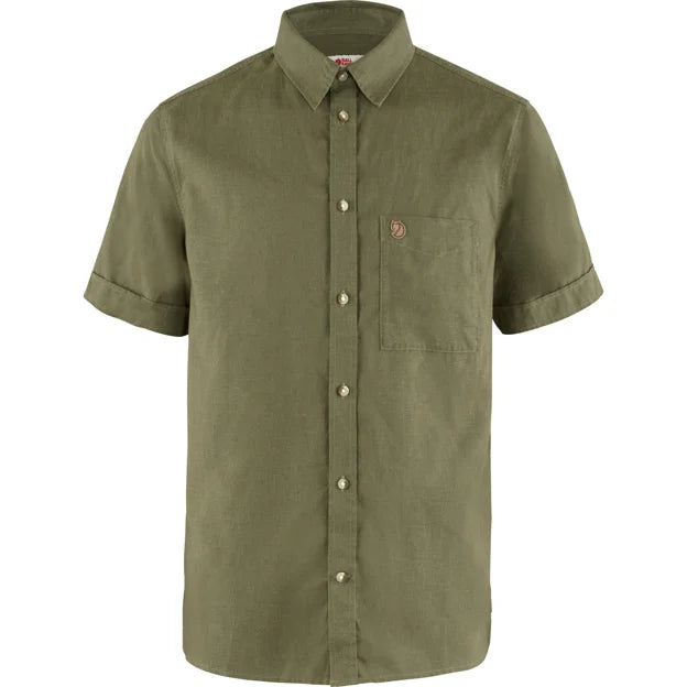 Övik Travel Shirt SS M Sand Stone XS