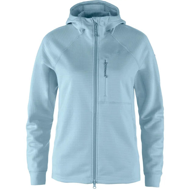 Abisko Grid Fleece Hoodie W Dusty Rose XXS