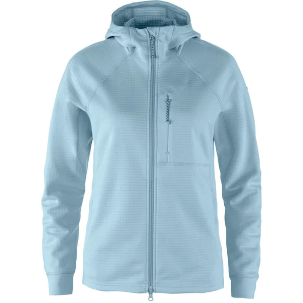 Abisko Grid Fleece Hoodie W Dusty Rose XXS