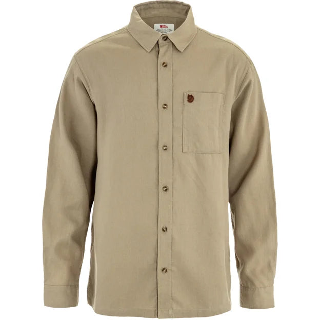 Övik Relaxed Hemp Shirt LS M Chalk White-Sand Stone XS Main image