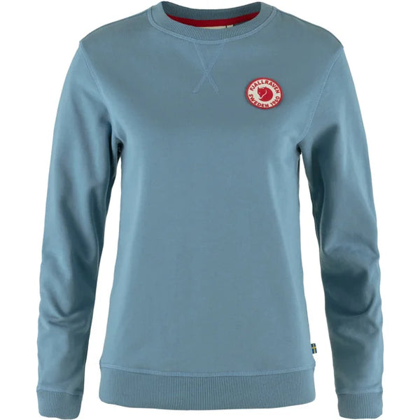 1960 Logo Badge Sweater W Grey-Melange XXS