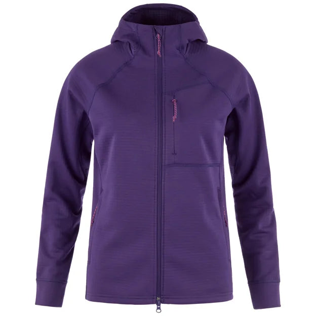 Abisko Grid Fleece Hoodie W Dusty Rose XXS