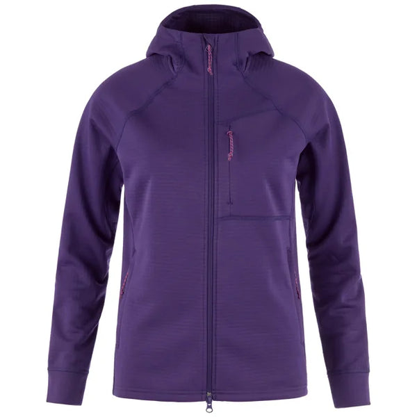 Abisko Grid Fleece Hoodie W Dusty Rose XXS