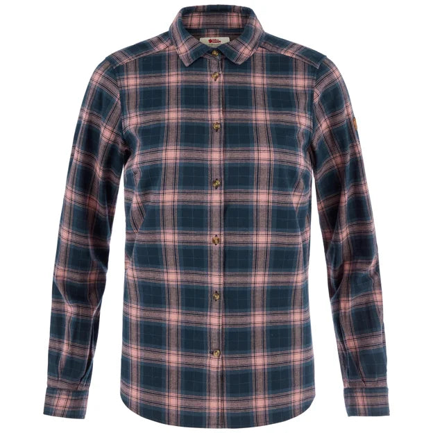 Övik Classic Flannel Shirt W Mais Yellow-Fossil XXS