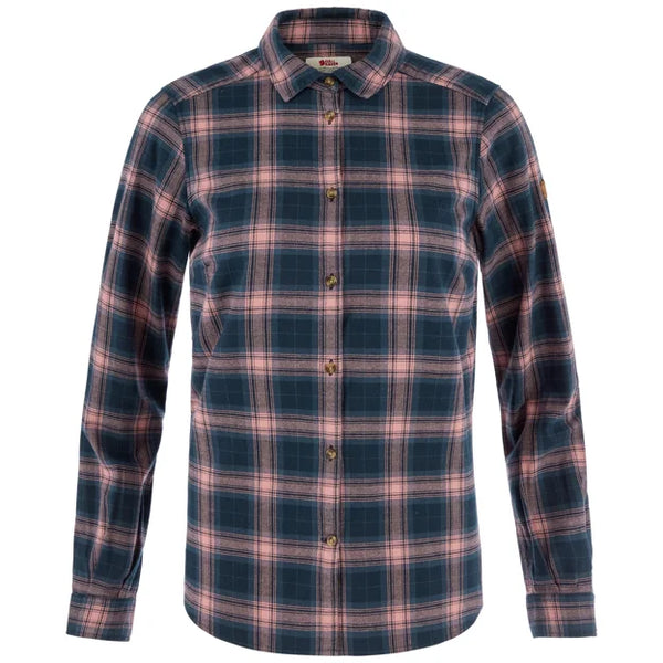 Övik Classic Flannel Shirt W Mais Yellow-Fossil XXS