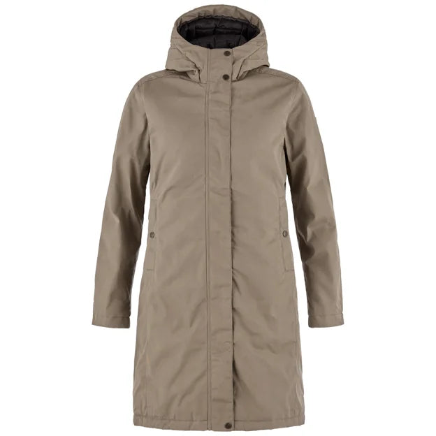 Kiruna Hydratic Padded Parka W Suede Brown XXS Main image