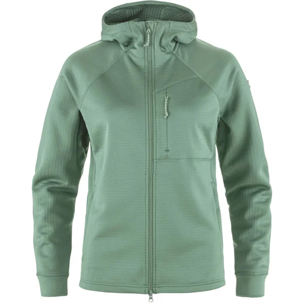 Abisko Grid Fleece Hoodie W Dusty Rose XXS