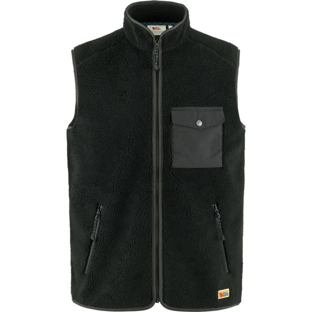 Vardag Pile Fleece Vest M Buckwheat Brown-Laurel Green XS