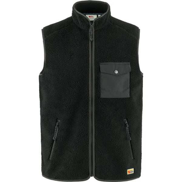 Vardag Pile Fleece Vest M Buckwheat Brown-Laurel Green XS