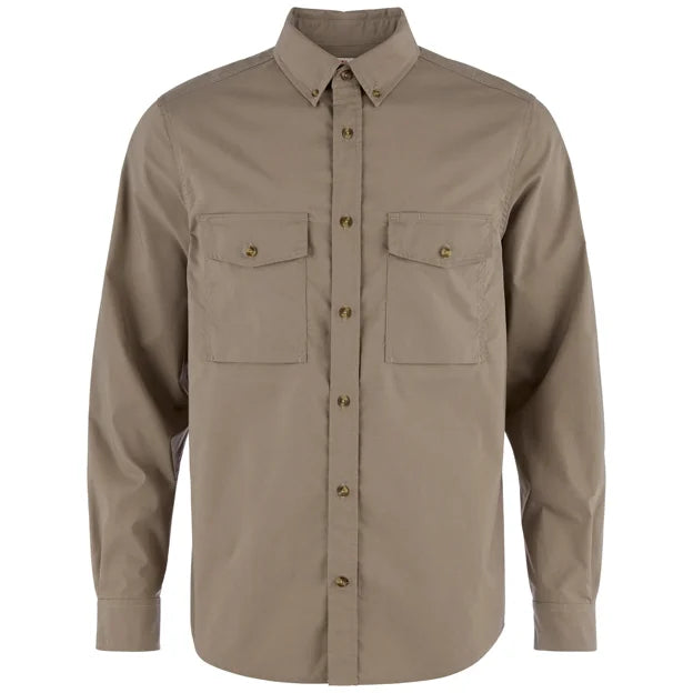 Övik G-1000 Shirt LS M Suede Brown XS