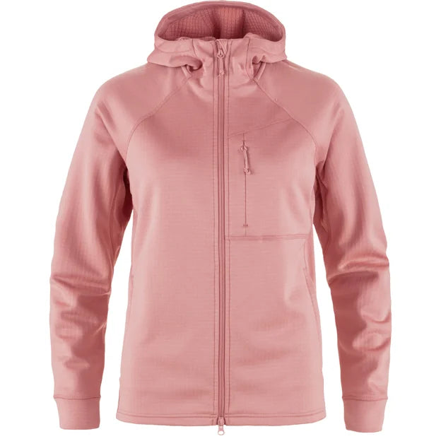 Abisko Grid Fleece Hoodie W Dusty Rose XXS Secondary image