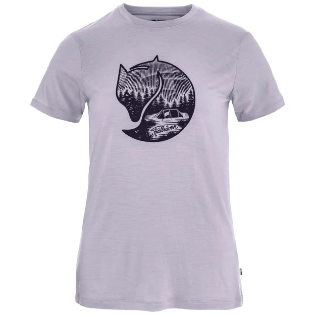 Abisko Wool Fox SS W Lavender Mist-Dark Navy XXS Main image