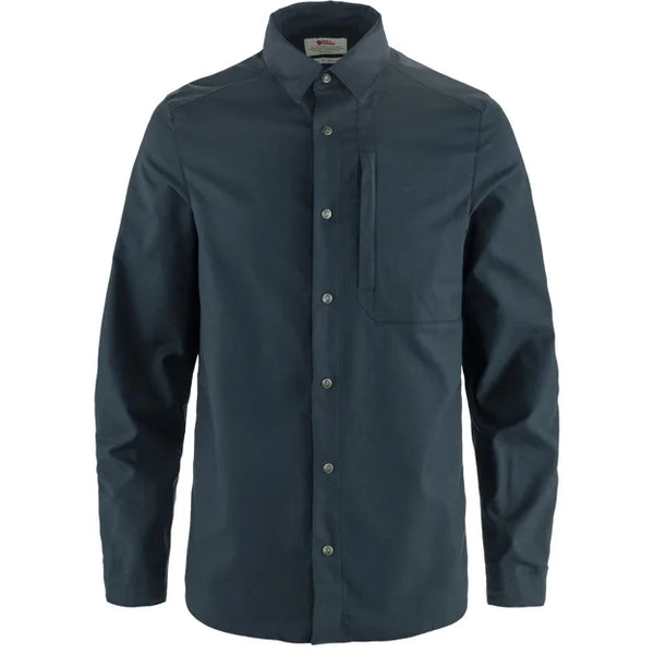 Keb Trekking Shirt LS M Dark Navy-Dark Navy XS
