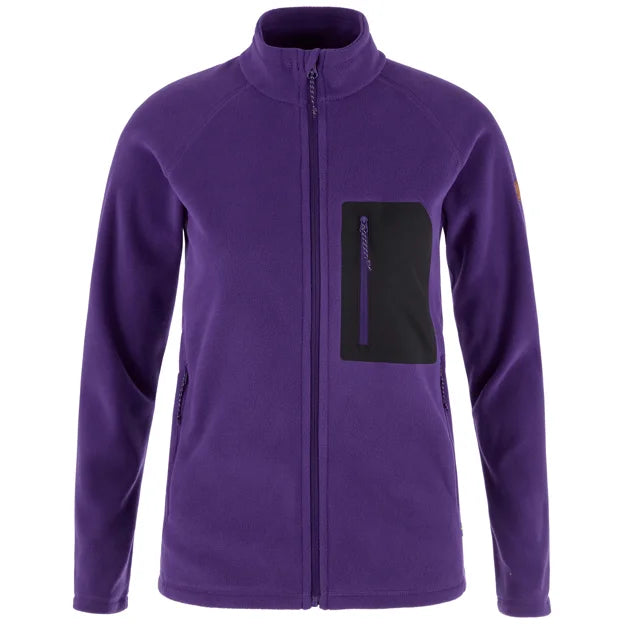 Kaipak Fleece W Dark Violet-Black XXS