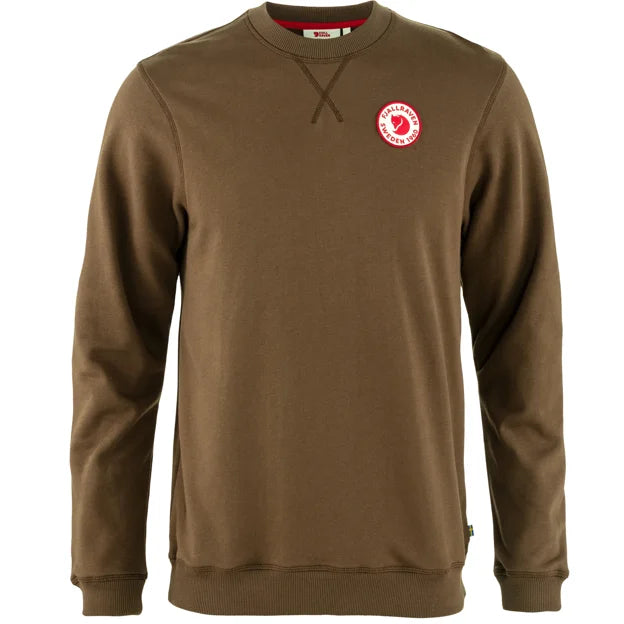 1960 Logo Badge Sweater M Grey-Melange XS