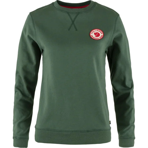 1960 Logo Badge Sweater W Grey-Melange XXS