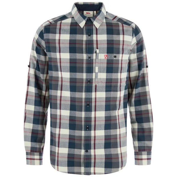 Fjällglim Regular Shirt M Wood Brown-Black Oak XS
