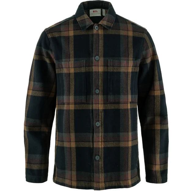 Singi Flannel Overshirt M Chalk White-Dark Navy XS