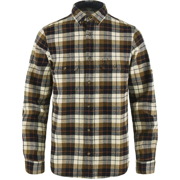 Singi Heavy Flannel Shirt M Dark Sand XS