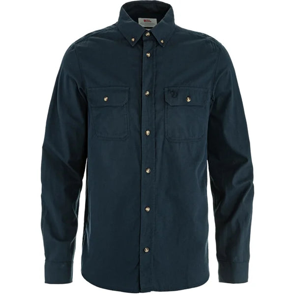Övik Lite Flannel Shirt M Chalk White-Fossil XS