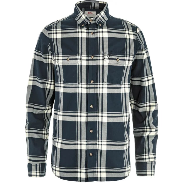 Övik Lite Flannel Shirt M Chalk White-Fossil XS Secondary image