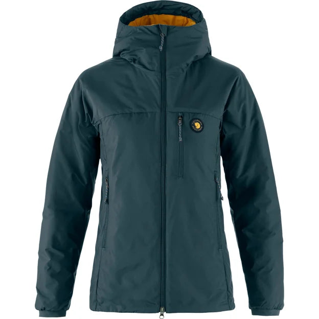Bergtagen 60 Insulation Jkt W Mustard Yellow-Mountain Blue XXS