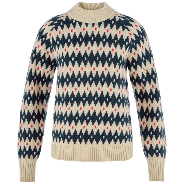 Övik Jacquard Knit W Light Beige-Mesa Purple XXS Secondary image