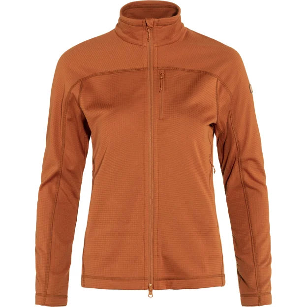Abisko Lite Fleece Jacket W Terracotta Brown XXS Main image
