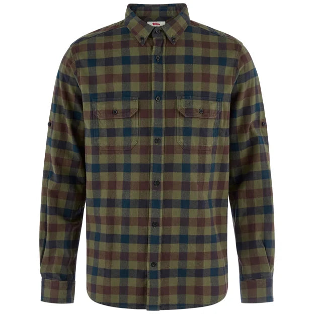 Skog Relaxed Shirt M Autumn Leaf-Wood Brown XS