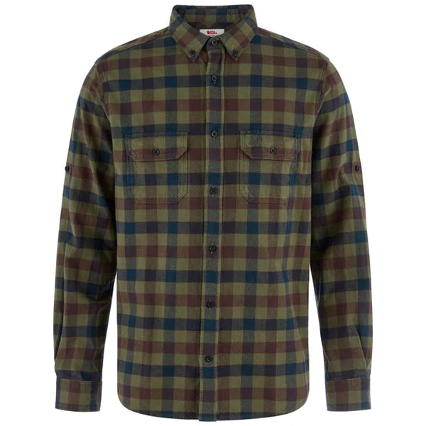 Skog Relaxed Shirt M Autumn Leaf-Wood Brown XS