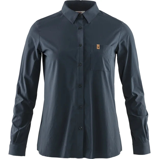 Övik Lite Shirt LS W Navy XXS