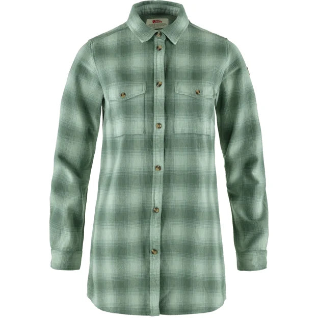 Övik Twill Shirt LS W Iron Grey-Grey XXS Secondary image