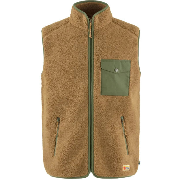 Vardag Pile Fleece Vest M Buckwheat Brown-Laurel Green XS Main image