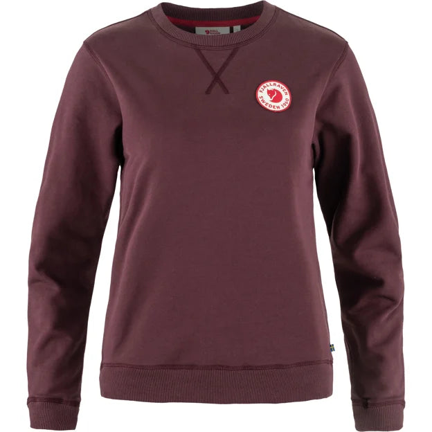 1960 Logo Badge Sweater W Grey-Melange XXS