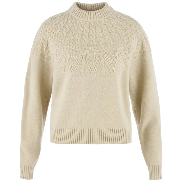 Övik Solid Jacquard Knit W Dark Grey XXS