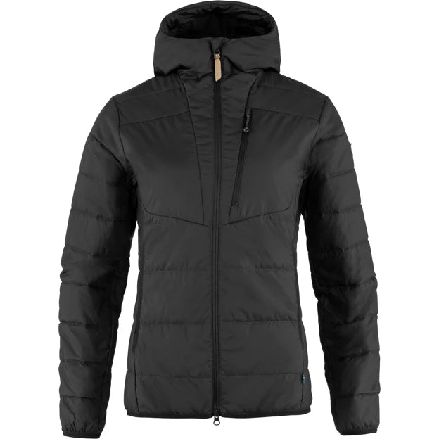 Keb Padded Hoodie W Black XXS