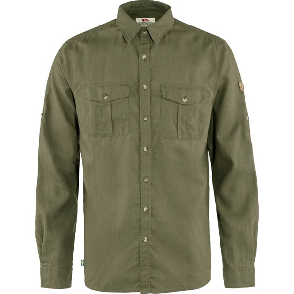 Övik Travel Shirt LS M Sand Stone XS