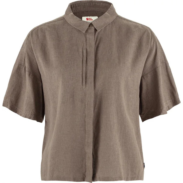 Övik Hemp Camp Shirt SS W Dark Grey XXS