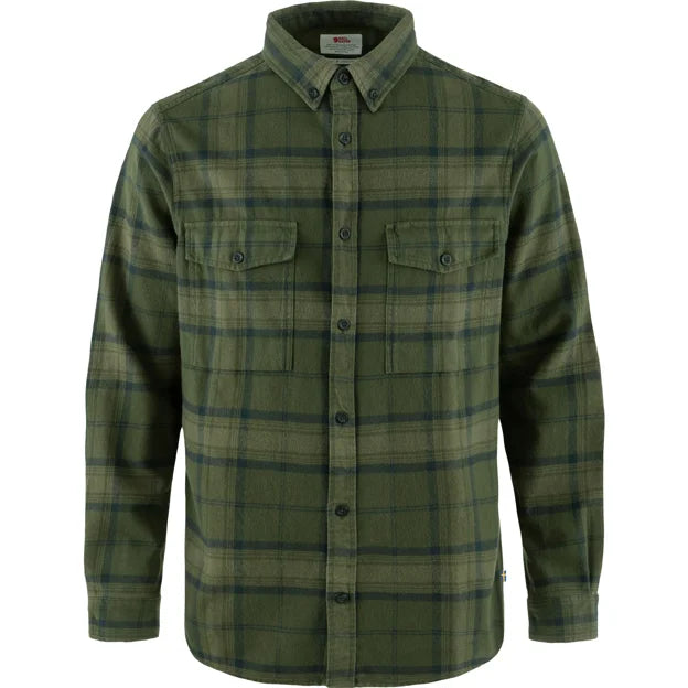 Övik Twill Shirt M Dark Grey-Dark Grey XS