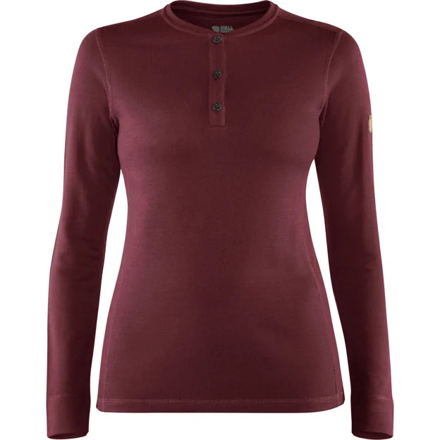 Singi Merino Henley W Dark Garnet XXS Secondary image