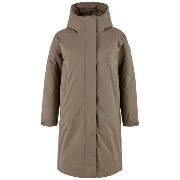 Övik GTX Padded Parka W Suede Brown XXS