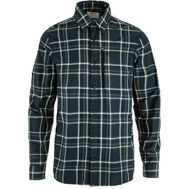 Abisko Hike Shirt LS M Dark Navy-Chalk White XS Main image