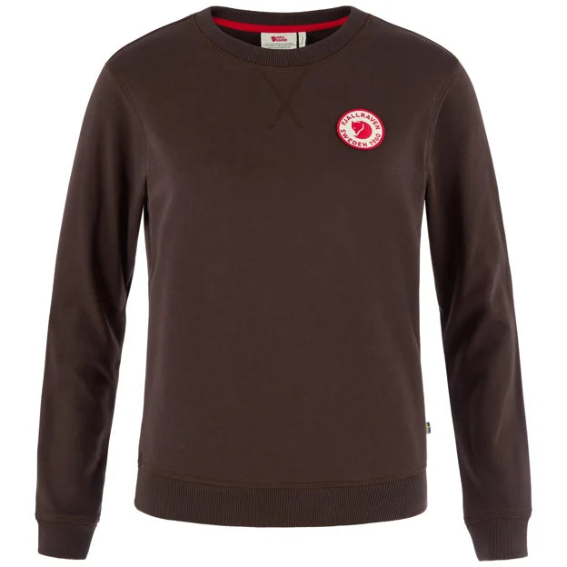 1960 Logo Badge Sweater W Grey-Melange XXS