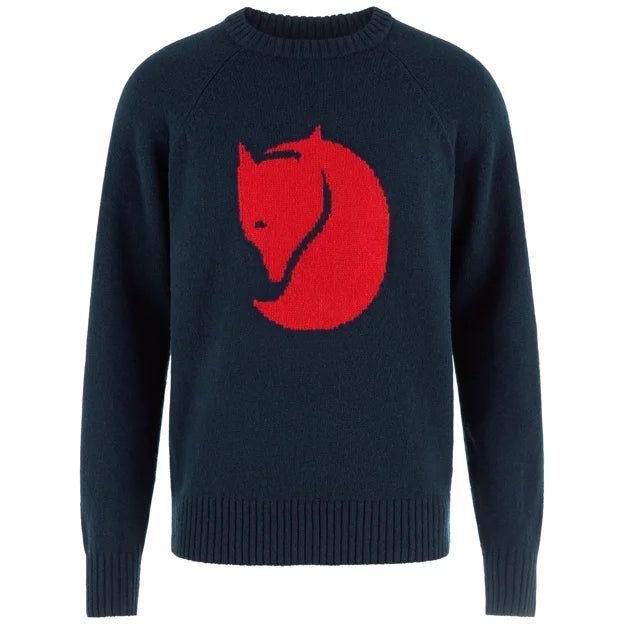 Fjällräven Logo Knit Sweater M Light Beige XS