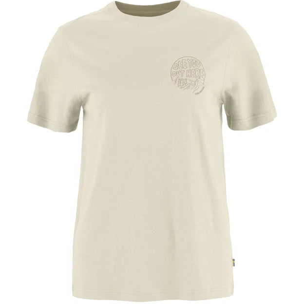 Hemp Blend Out Here T-Shirt W Chalk White XXS
