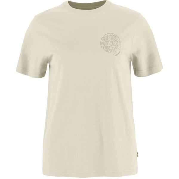 Hemp Blend Out Here T-Shirt W Chalk White XXS